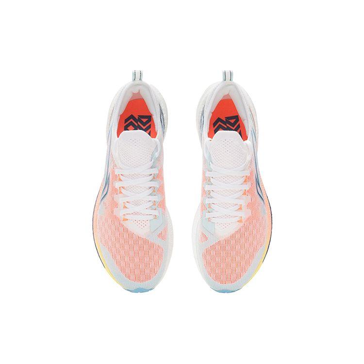 Li Ning Fei Dian Discovery One Piece Woven Low Top Running Shoes Women Sneaker White Blue ARMS008-1