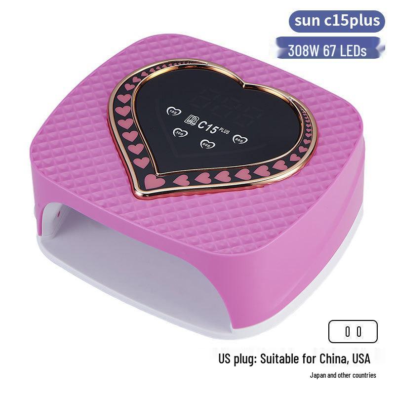Dazzling 256W LED Nail Curing Lamp, Quick Dry Gel Lamp for Salon Use