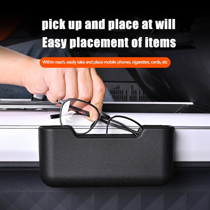 Car glasses storage box, multifunctional card, ticket, key, small item storage, storage and storage device