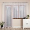 EVA - Ready-made Jacquard Curtain with a Straight Hem - 140x250 Cm - White