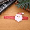 Creative Christmas Children's Gift Glowing Santa Claus Snowman Pat Circle Bracelet Christmas Gift Snap Circle