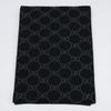 GUCCI GG logo Sherry line knit Scarf Black GreyUsed
