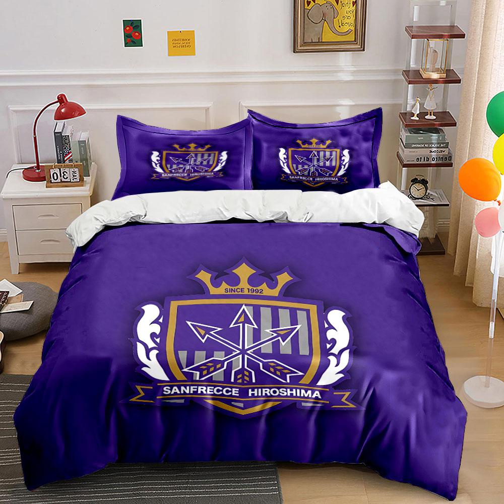 Crest Logo with Arrows Design Bedding Duvet Cover Set Duvet Cover Pillowcases (1*Duvet Cover 2*Pillowcases, without duvet insert)