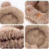Winter Cap Bear Ears Hat Ear Protection Hat Fluffy Hat Personality Winter Plush Hat  Outdoor