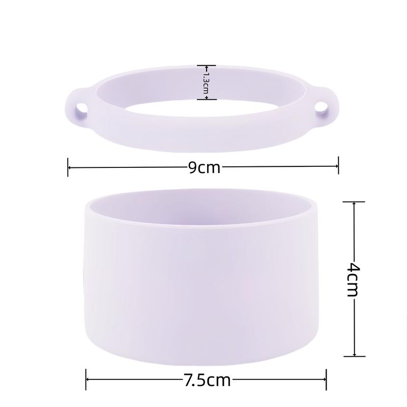 Silicone Water Bottle Strap 8-40oz Water Bottle Handle Carrier Water Bottle Holder Soft Grip Handle for Stanley Cup Accessories
