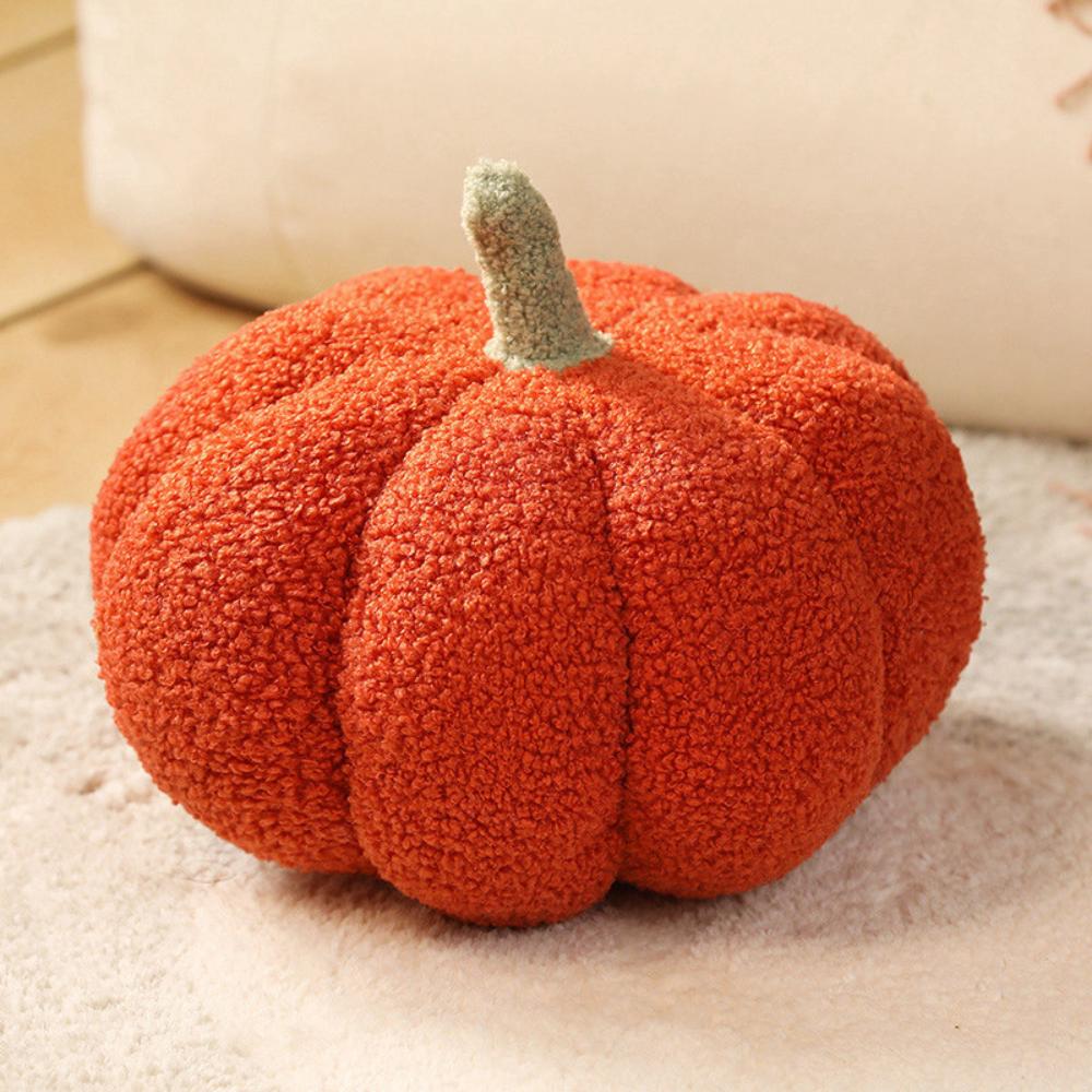 Creative Pumpkin Plush Pillow – Ins Style Spliced Throw Pillow for Bed & Sofa, Christmas & Fall Home Decoration