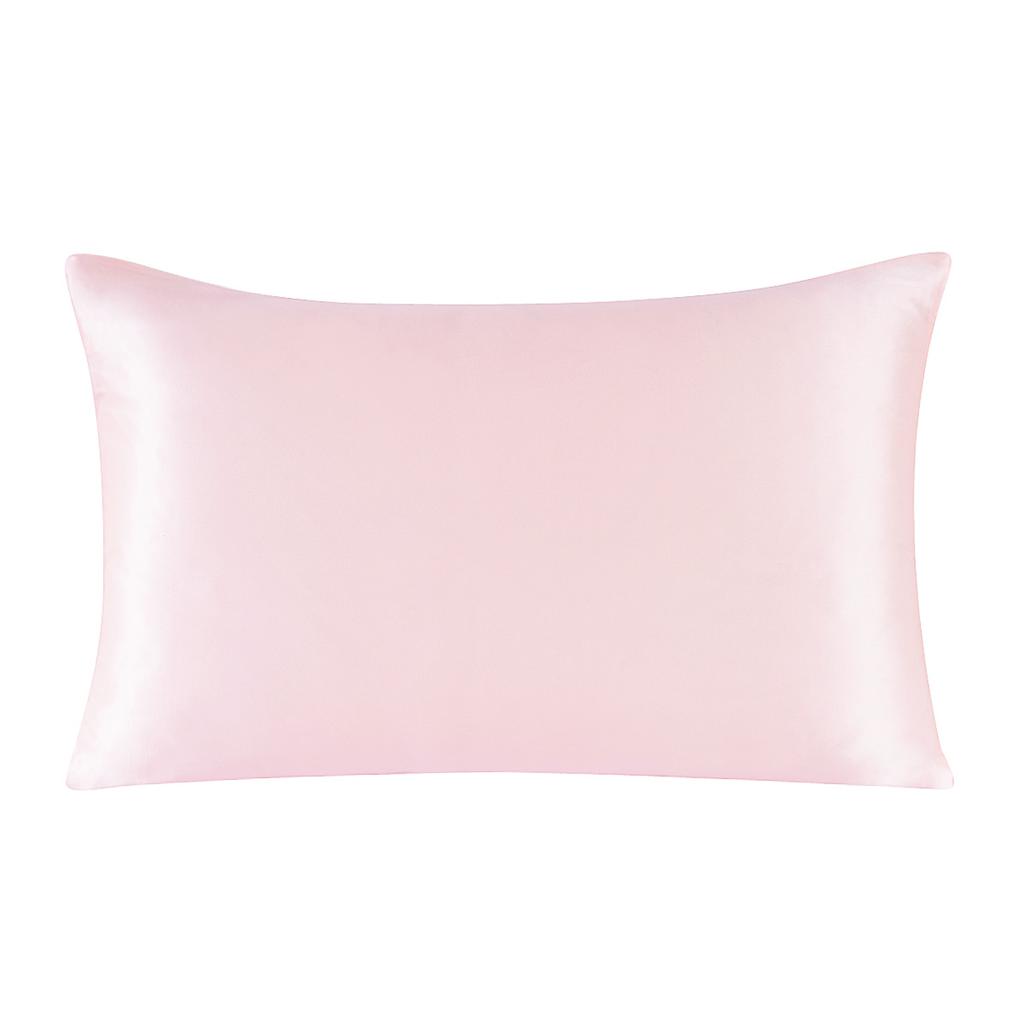 One Side 100% Mulberry Silk Pillowcase with Hidden Zipper Solid Color Pillow Case for Sleep and Skin Care