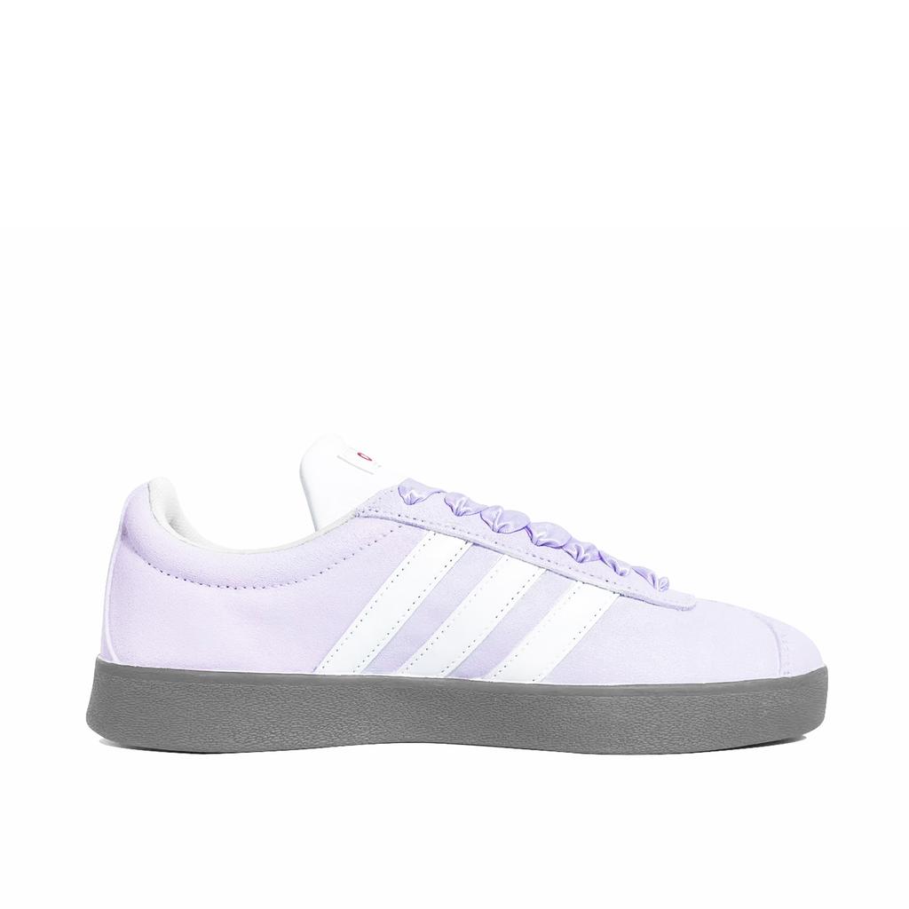 Adidas VL COURT 2.0 Purple Tears Coverage Quick Dry Lightweight Low top Skateboard Shoes Unisex Purple White HQ1802(Team847-)
