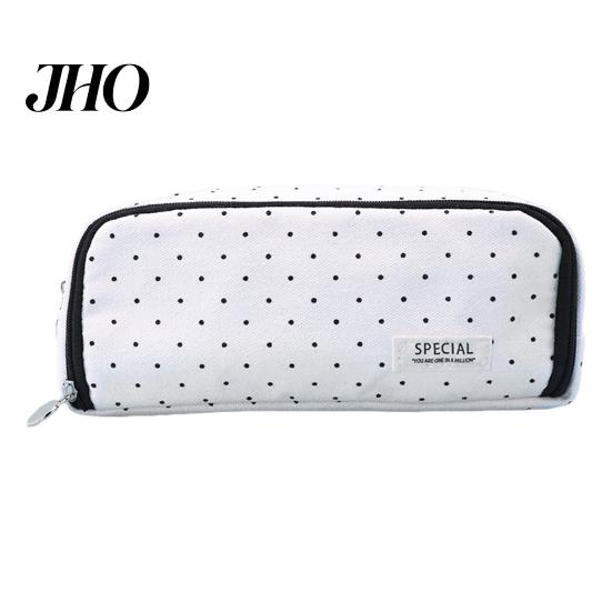 Astuccio per Matite in Tela Grande Custodia per Trucco con Tasche con Cerniera Pochette Scomparti Multipli Organizer Leggero Anelli Elastici Portapenne