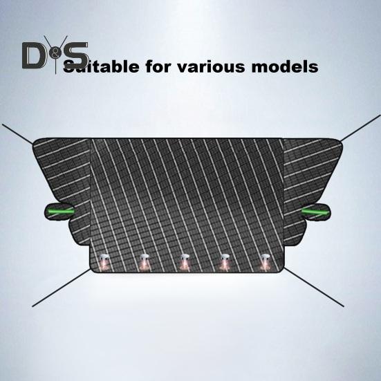 Car Windshield Cover Aluminum Film Ice Snow Protector Rearview Mirror Protection Universal Front Windscreen Snow Cover