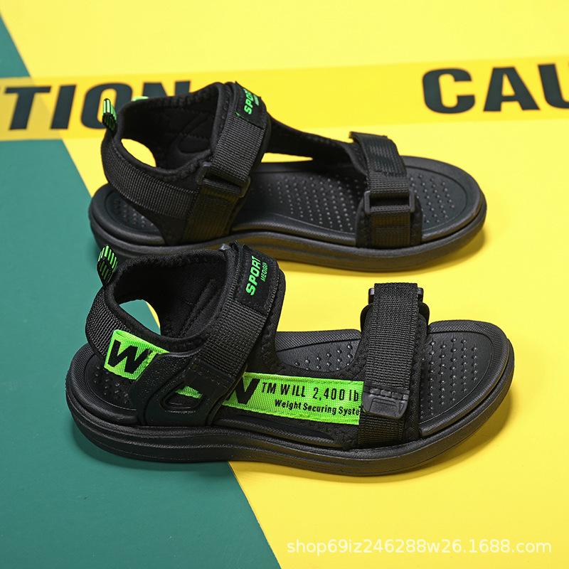 Breathable Kids Beach Shoes Boys Summer Boys Boys Little Boys Toe Sandals Medium Big Summer Kids Tide