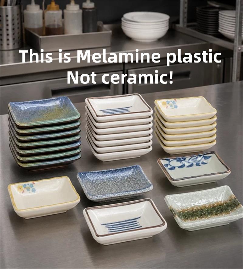 Melamine plastic Japanese style seasoning sauce small dish dipping Sushi soy sauce pepper wasabi Mustard dish oil vinegar plate