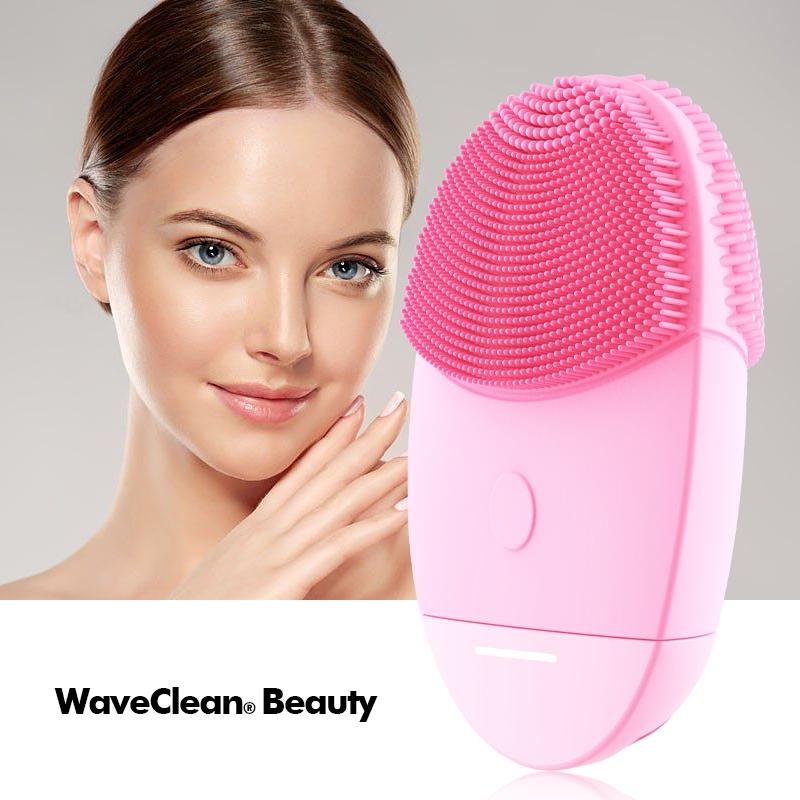 

HQ-A005 Mini Silicone Facial Cleansing Brush Face Massager Skin Care Tool Beauty Device for Clean & Healthy Face Care Pink