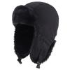 Winter Russian Hat Pilot Cap with Warm Hat with Trapper Black [Connectyle] Men's & Women's Earflaps, Mask, Hat, Ski,