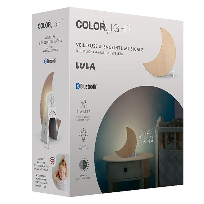 Veilleuse Musicale Bluetooth 9W LULA Lune Lumière Réglable BigBen Blanc