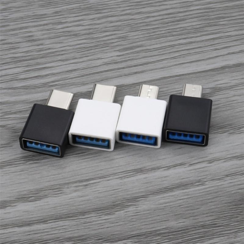 USB To Type C Adapter Converter for Support OTG Card Reader Functions Easy Data Transfer Between Phones External Storage