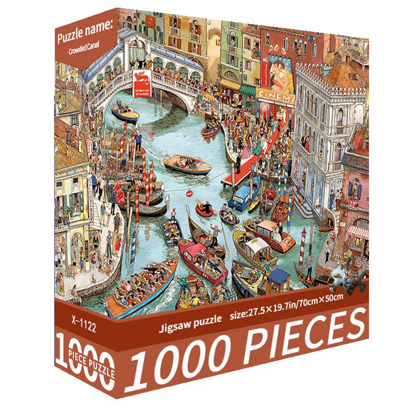 1000-Piece Cute Challenging Educational Jigsaw Puzzle for Adults - Stress Relief Birthday Gift for Her
