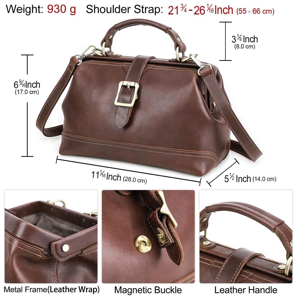 CONTACT'S Genuine Leather Women's Handbag Lady Fashion Totes Bag Large Capacity Crossbody Bag Leather Shouler Bags
