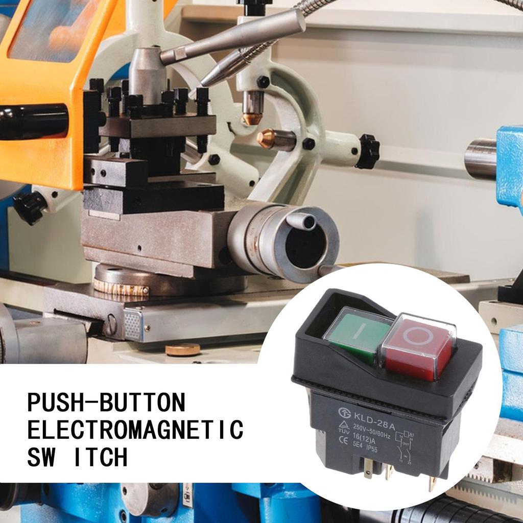 For Industrial Magnet Button 4 Pin Ac250v 16a Electric Power Equipment Magnetic Starter Power Tool For Industrial Milling