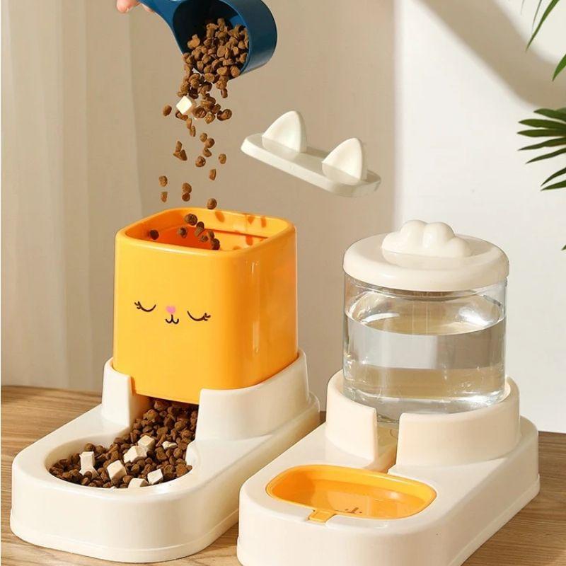 Automatic Cat Feeder Pet drinking bowl large capacity food storage bucket Easy Clean Cats Dog Accessories