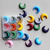 2Pcs/Set Moon and Star Shaped Mold Resin Necklace Pendant Casting Mould Versatile Silicone Molds for Jewelry Crafting