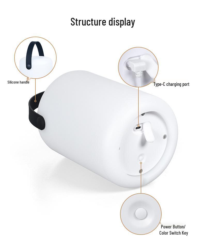 Portable Multicolor LED Table Lamp for Outdoor, Bar, Restaurant, Hotel, and Indoor Night Use