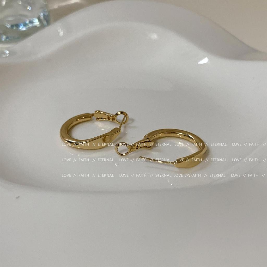 Minimalist Ins Style Geometric Hoop Earrings Fashion Jewelry For Women
