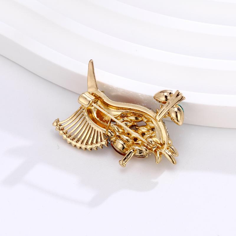 Cute Bird Brooches For Women Men Multi-Color Rhinestone Animal Party Casual Brooch Pins Badge Gifts