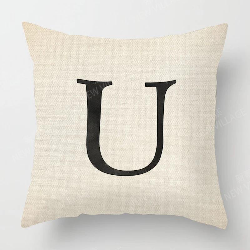 Home Living Room Fashion Letter Decoration Cushion Covers Linen Throw Pillow Covers45*45 Pillowcase 40x40cm 50x50 45x45