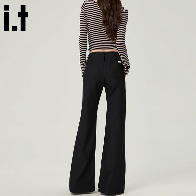 :CHOCOOLATEit Women's Old Money Style Flared Trousers