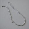 Vintage French Brass & Gold-Plated Pearl Branch Necklace for Women