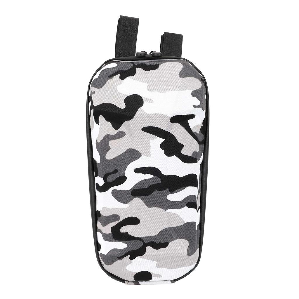 Camo Gray 3L Front Bag Scooter Storage Bag EVA Scooter Handlebar Bag Large Capacity Waterproof Scooter Front Bag Kick Scooters Folding Bike Universal