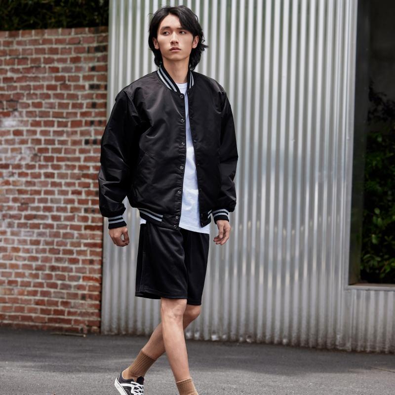 Stussy Sequin Satin Jacket Unisex Jacket Black 115718