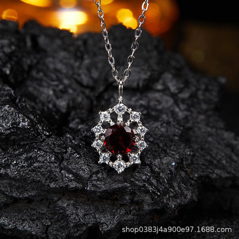 Premium Cooling S925 Sterling Silver Plated 18K Gold Natural Colored Treasure Stud Earrings, Wind Niche Jewelry Does Not Fade