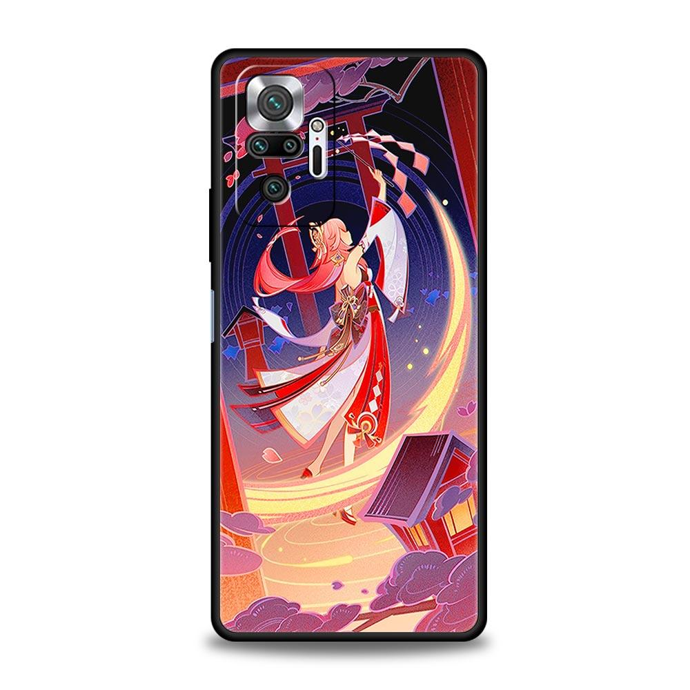 For Redmi 10C Cases Funda Genshin Impact Soft Phone Case For Xiaomi Redmi Note 12 11 9S 9 8 10 Pro Plus 7 9T 8T 9C 9A 8A Cover