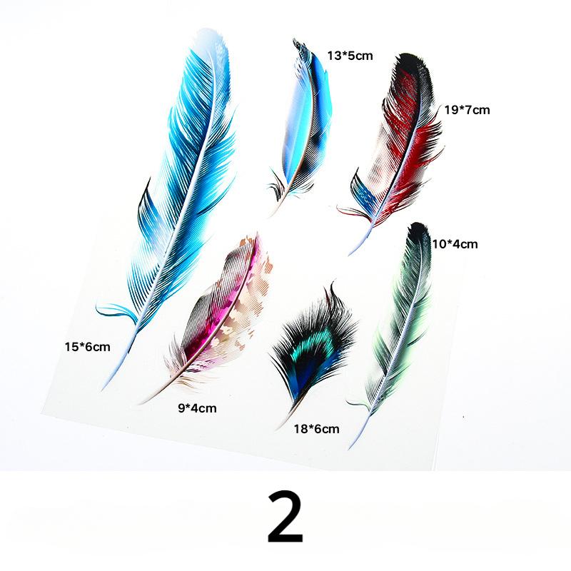 Universal 3D Feather Car Stickers Rear Trunk Anti-scratches Decals Creative Car Modified Decoration Auto Exterior Accessories