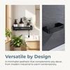 With Hooks Bathroom Shelf Black Floating Wall Shelf Storage Shelf  Home Hotel Apartment