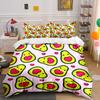 Cute Avocado Pattern Gift Set Exquisite Three-Piece Bedding Set Gift For Kids And Adults