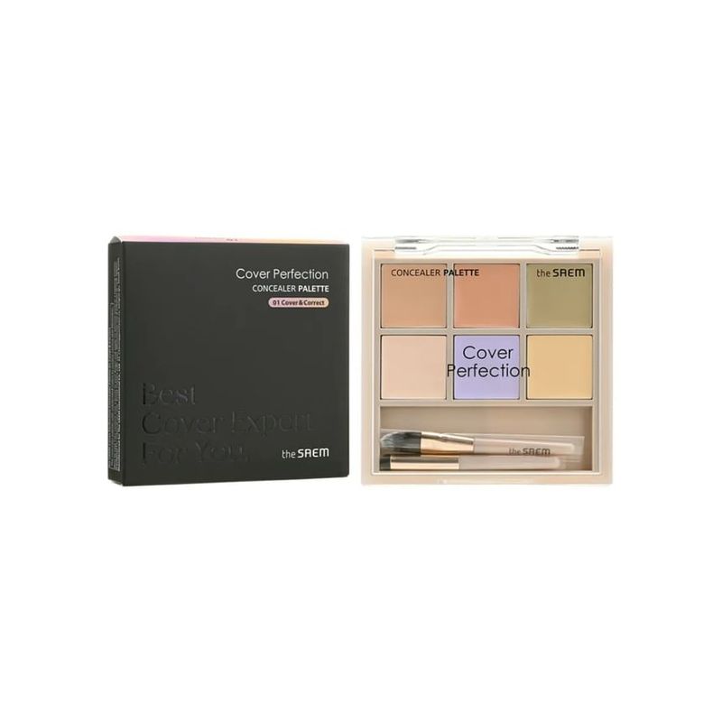 The Saem - Cover Perfection Concealer Palette - 2 Colors