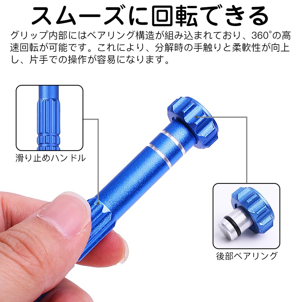 LIANHATA Pin Vise Hand Drilling Tool for Plastic Precision Small Manual with Storage DIY Tool Drill, 17-Piece Set, Models, Drill, Quiet, Drilling,