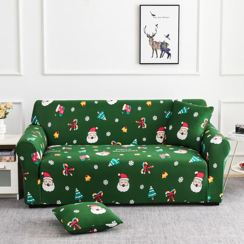 Christmas Elastic Sofa Covers for Living Room Funda Sofa Couch Cover Chair Protector Universal Sofa Slipcovers X-mas Home Decor