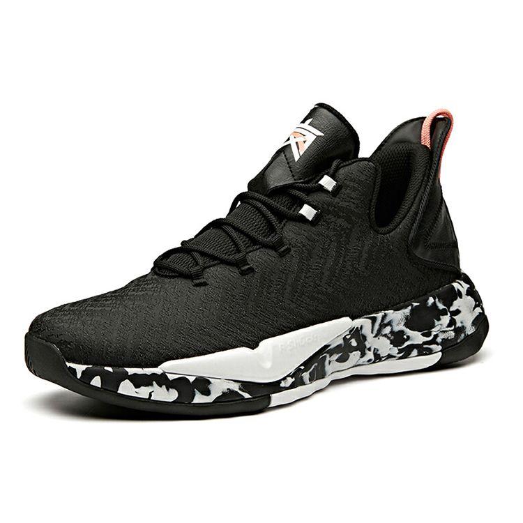 Anta Speed Battle 3 Low Basketball Shoes Men sneaker Black White 11941607-4