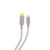 1 stk 2M Grå Kabel For Wii For Wii U Vert Pd Strømkabel Ladekabel Ledninger Reparasjonstilbehør