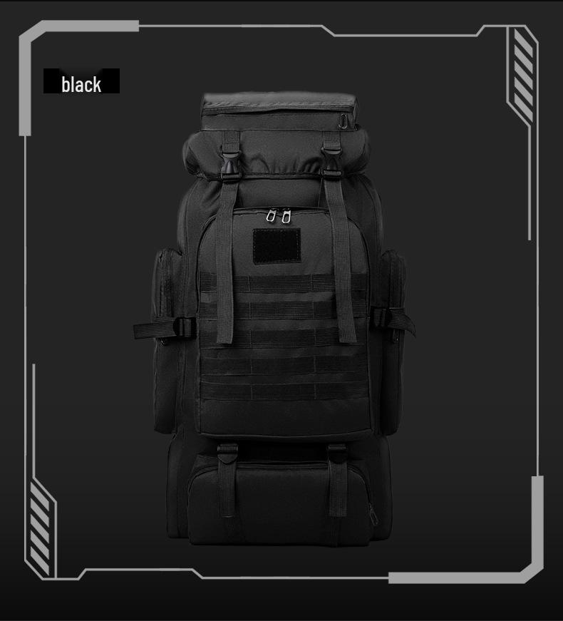 80L Waterproof Outdoor Mountaineering Backpack - Men's Casual Hiking, Travel, and Camping