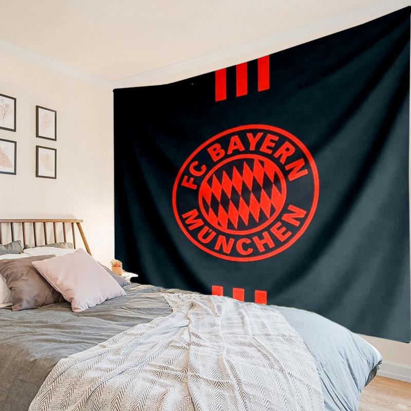 1PC Bayern Munchen Logo Design Tapestry Hanging for Bedroom,Livingroom, Playroom,Decor Art Room Wall Tapestry Holiday and Birthday Gifts