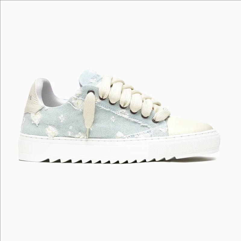 Spot Shoes Sports and Leisure Shoes Skateboard Shoes Men's Denim Ripped Platform Bread Shoes Women