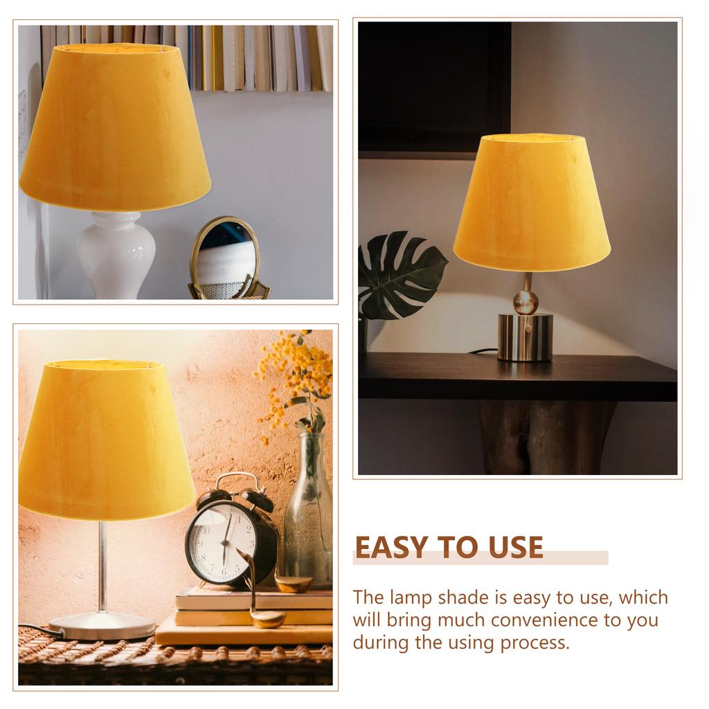 1Pcs Gold Lampshade Simple Cloth Light Cover Decorative Lamp Shade for Living Room Bedroom Housewarming Gift Simple Lampshade