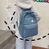 Schoolbag Korean Version Junior High School Student College Student Backpack Men's and Women's Casual Simple Schoolbag Fashionable Large-capacity