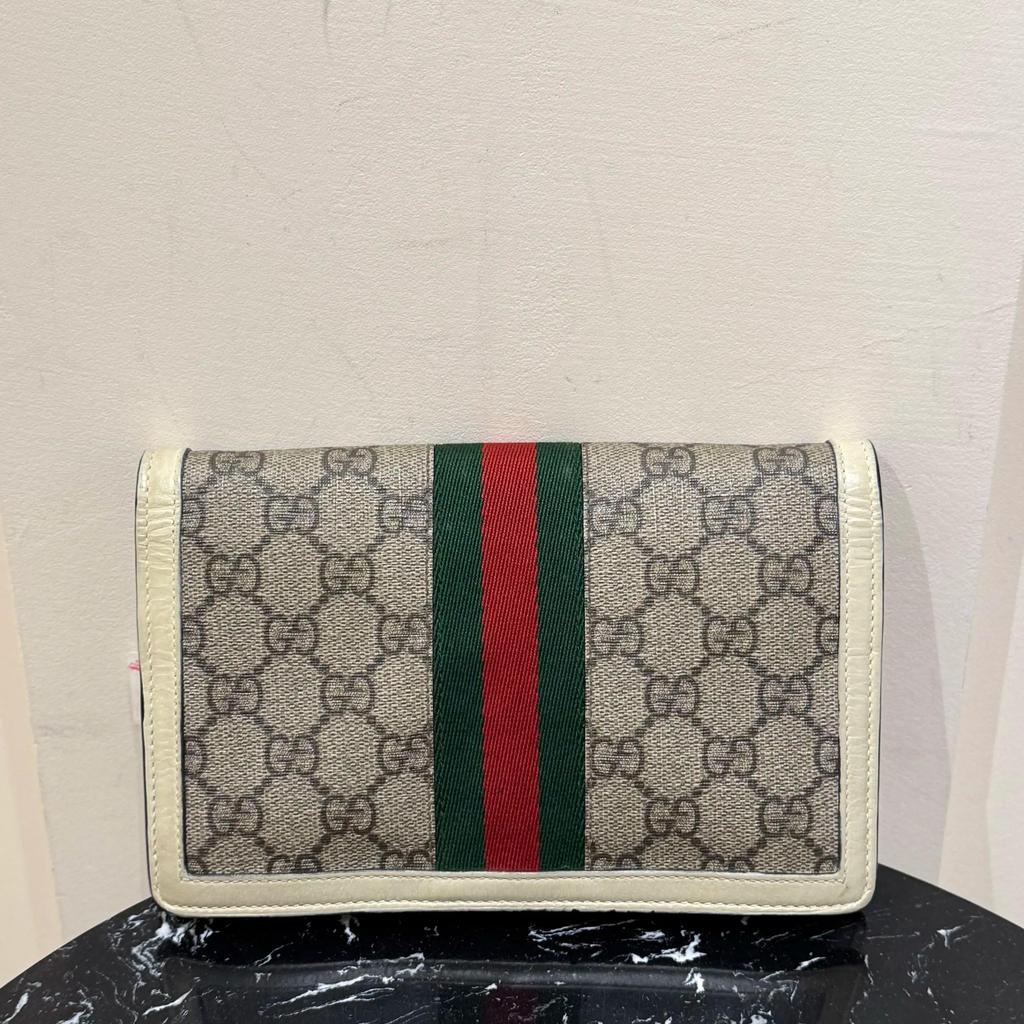 [Pre-Owned] Gucci Queen Margaret Mini GG Bag 'Beige' - Very Good #813D4L