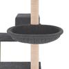 Cat Tree with Sisal Scratching Posts Dark Grey 82.5 Cm